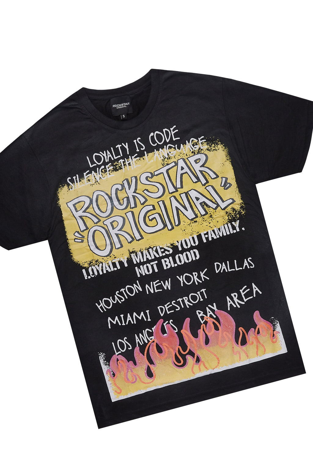 Beno Black/Yellow T-Shirt/Stacked Flare Track Set