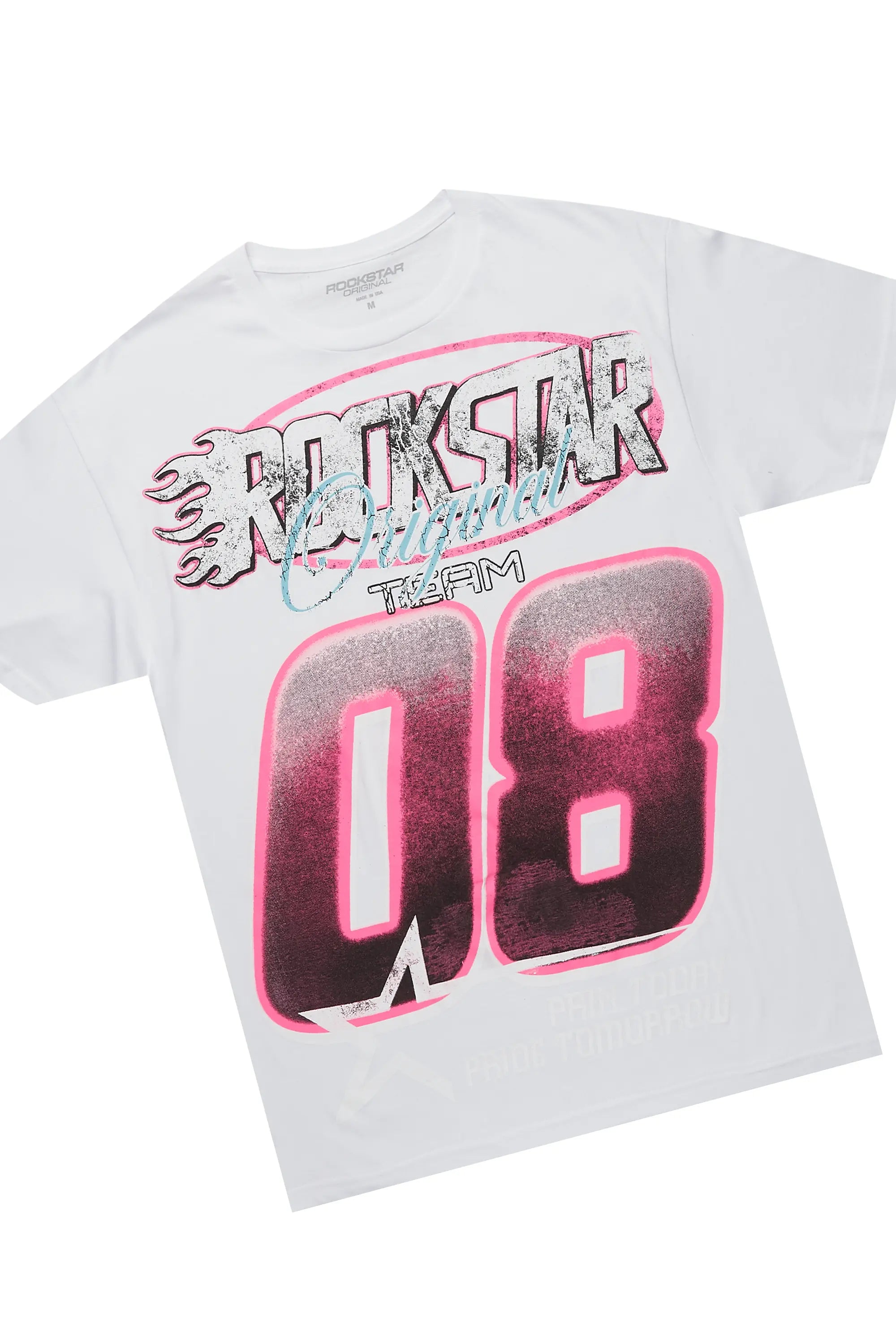 Theo White/Grey T-Shirt Short Set