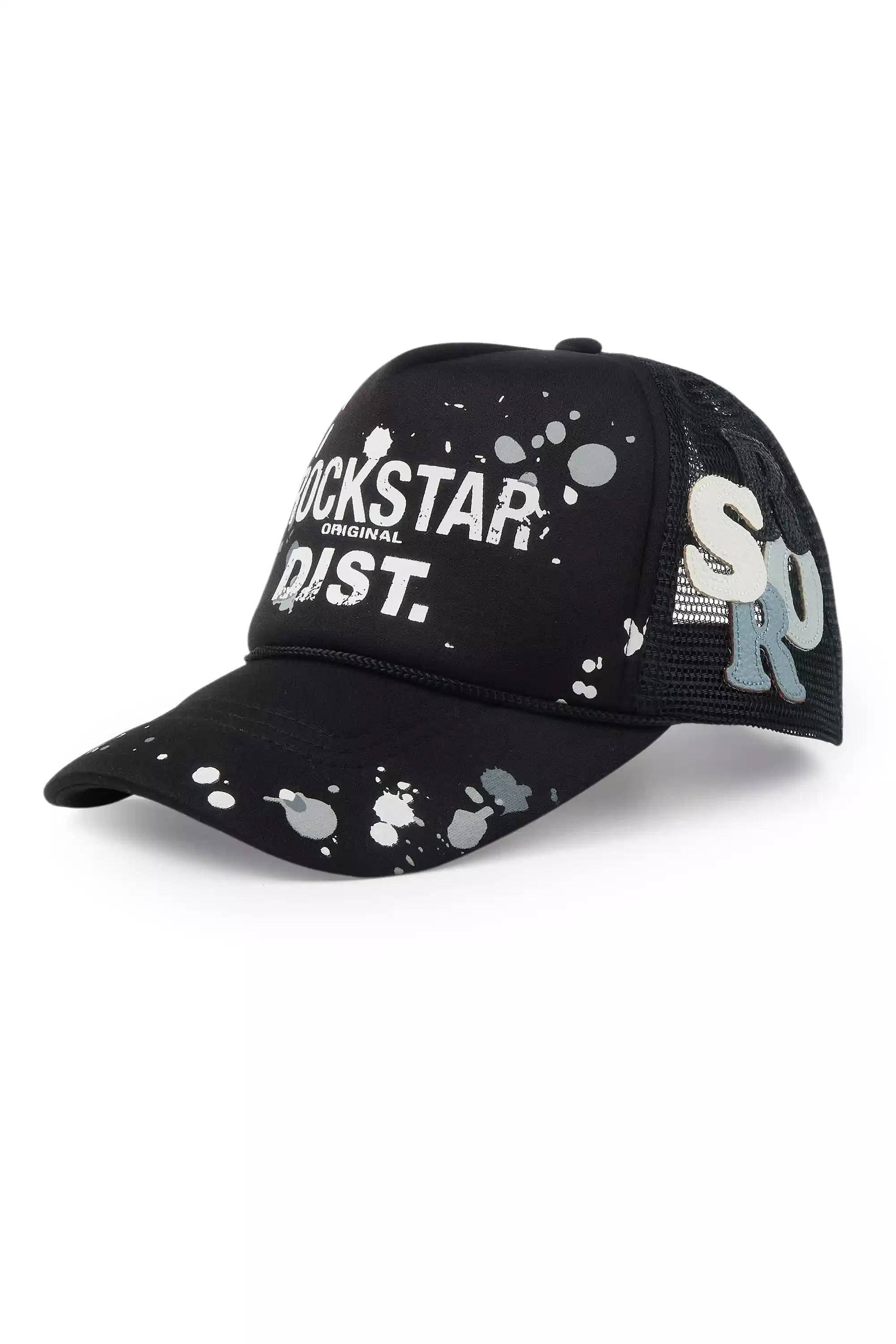 Platon Black Graphic Trucker Hat