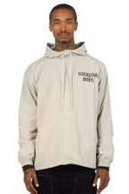 Lake Grey Graphic Windbreaker