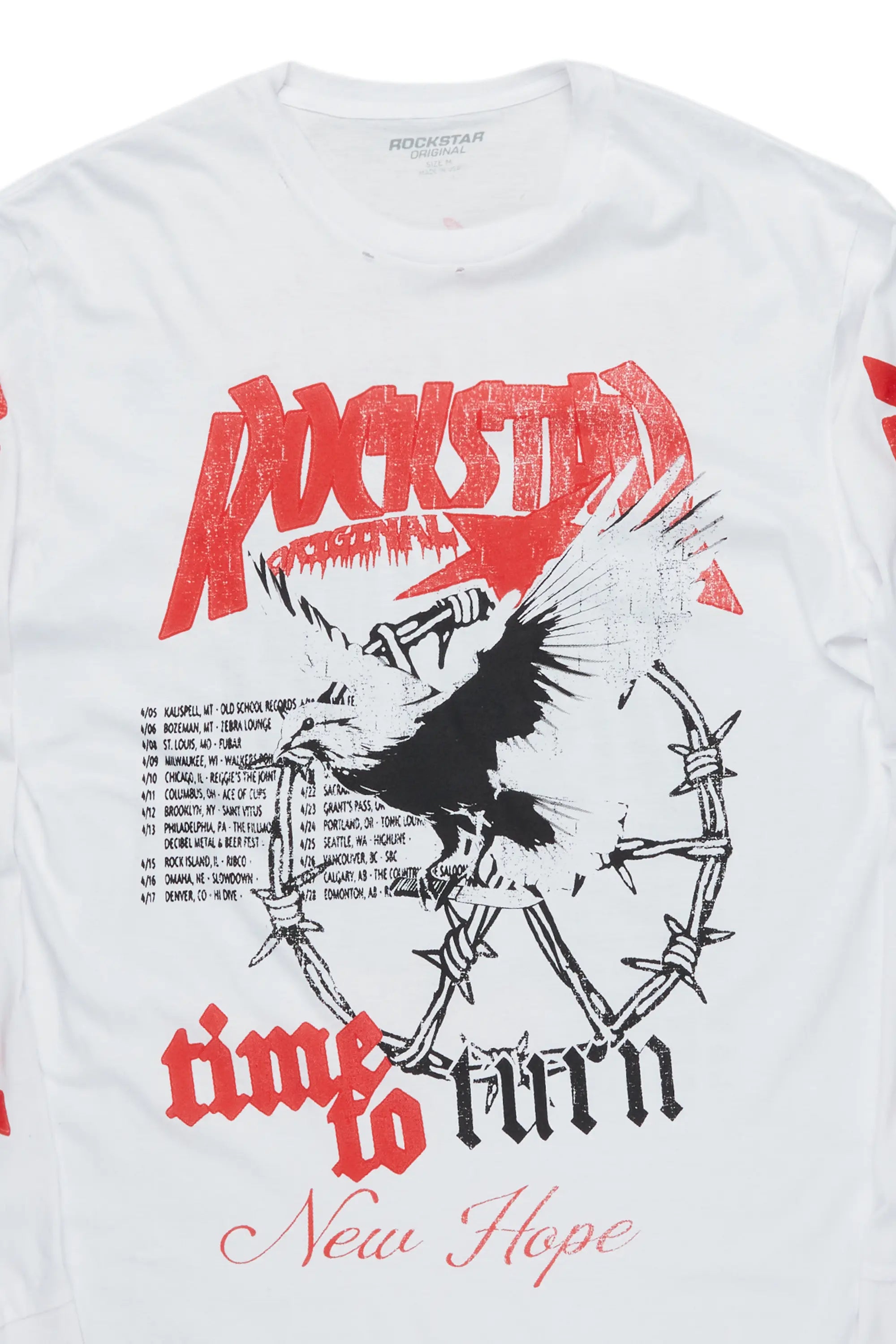 Burial White Long Sleeve Graphic T-Shirt