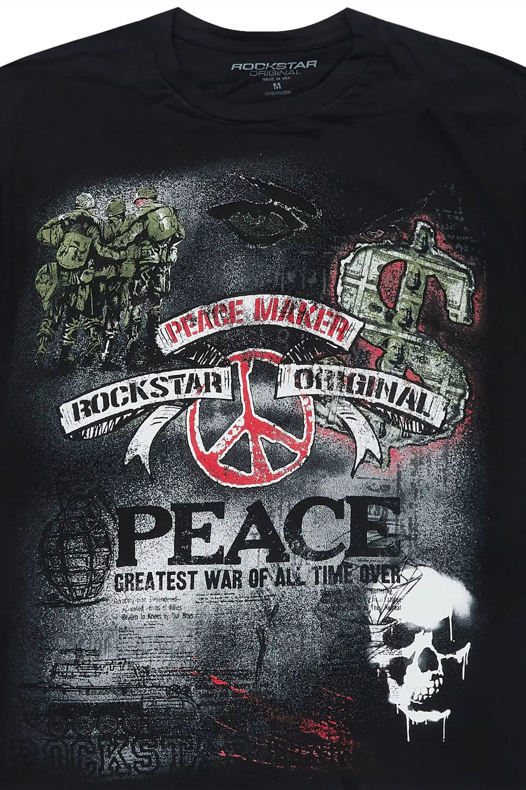 Saeko Black/Multi Oversized Graphic T-Shirt