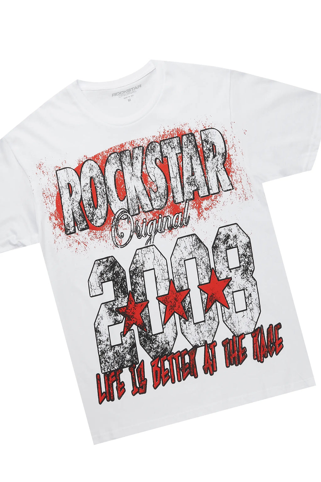 Racing Grung White/Green T-Shirt/Stacked Baggy Track Pant Set