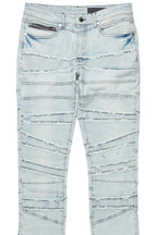 Franko Light Blue Stacked Flare Jean