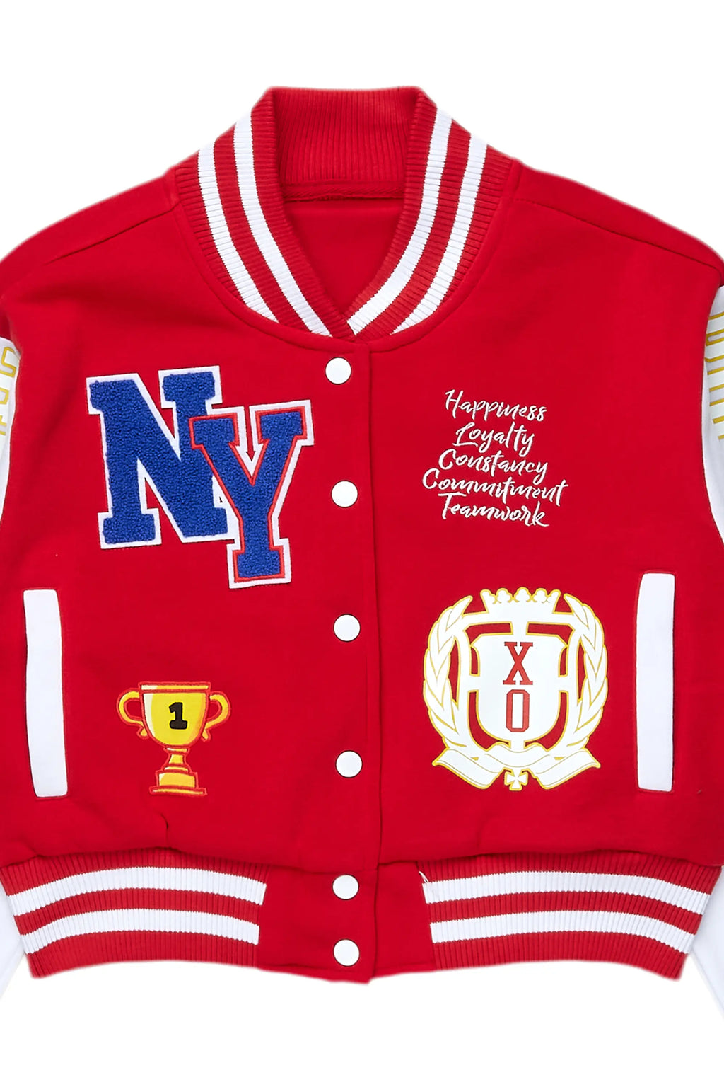 Brelynn Red Varsity Jacket