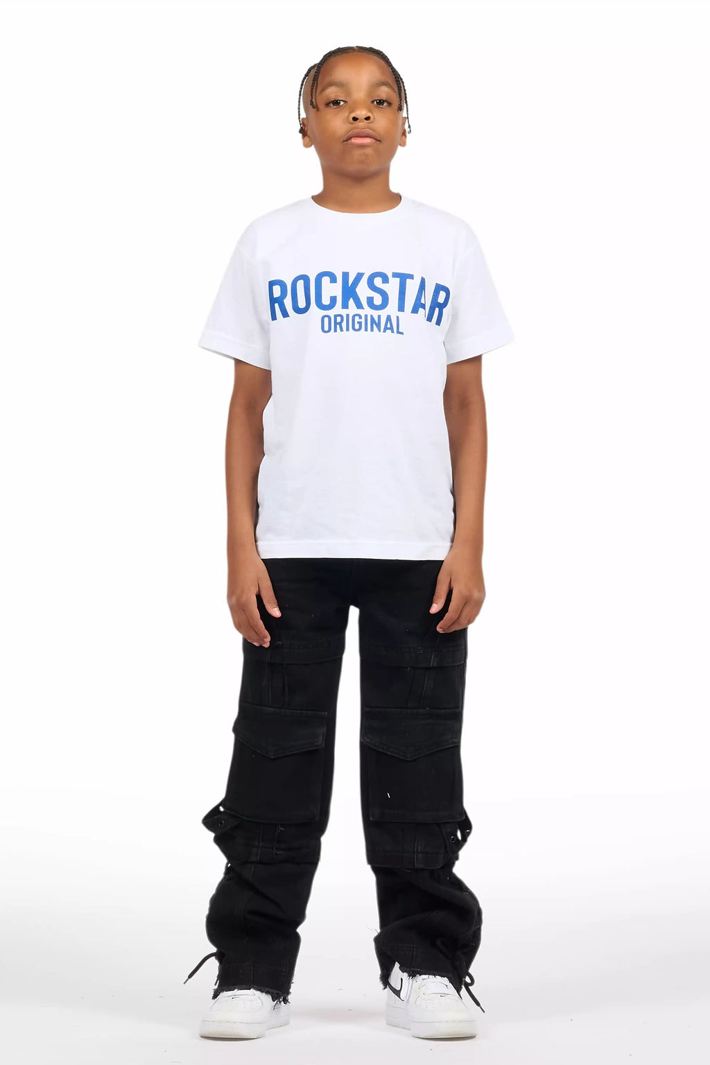 Boys Three Maxi Jet Black Baggy Fit Jean