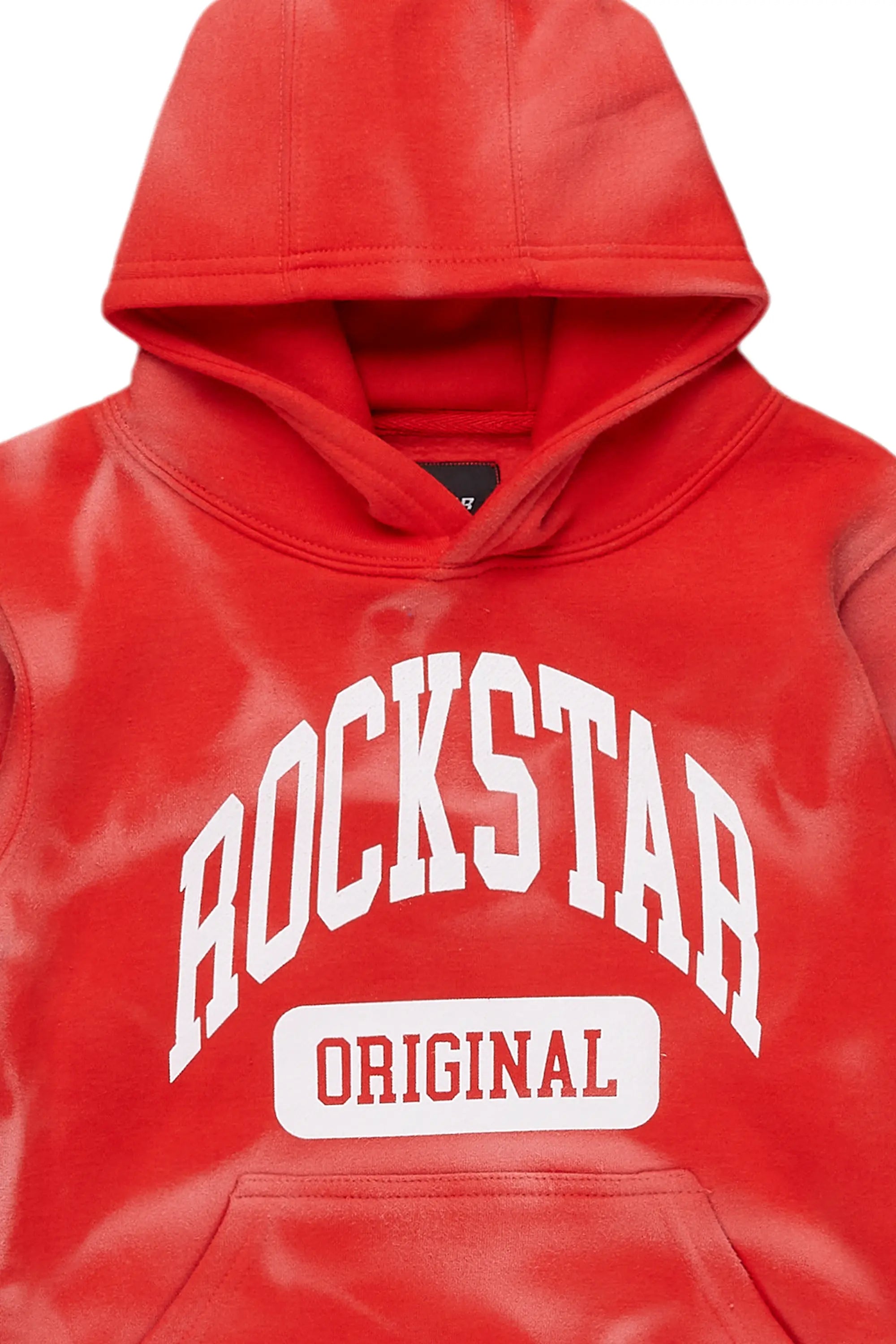 Boys Member Red Graphic Hoodie