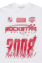 Boys Amos White/Red Graphic T-Shirt