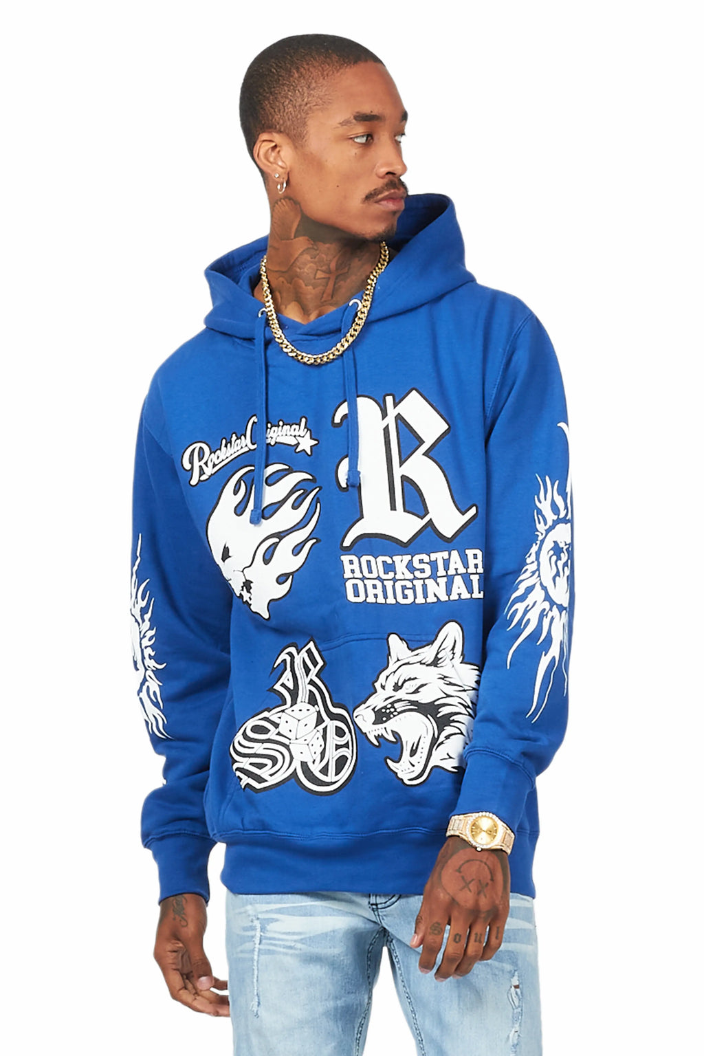 Fagan Royal Blue Graphic Hoodie