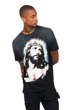 Dacre Black Graphic Oversized T-Shirt