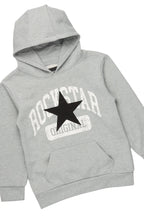 Girls Mallora Heather Grey Baggy Stacked Hoodie Track Set