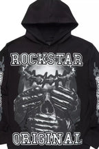 Eden Black Graphic Hoodie