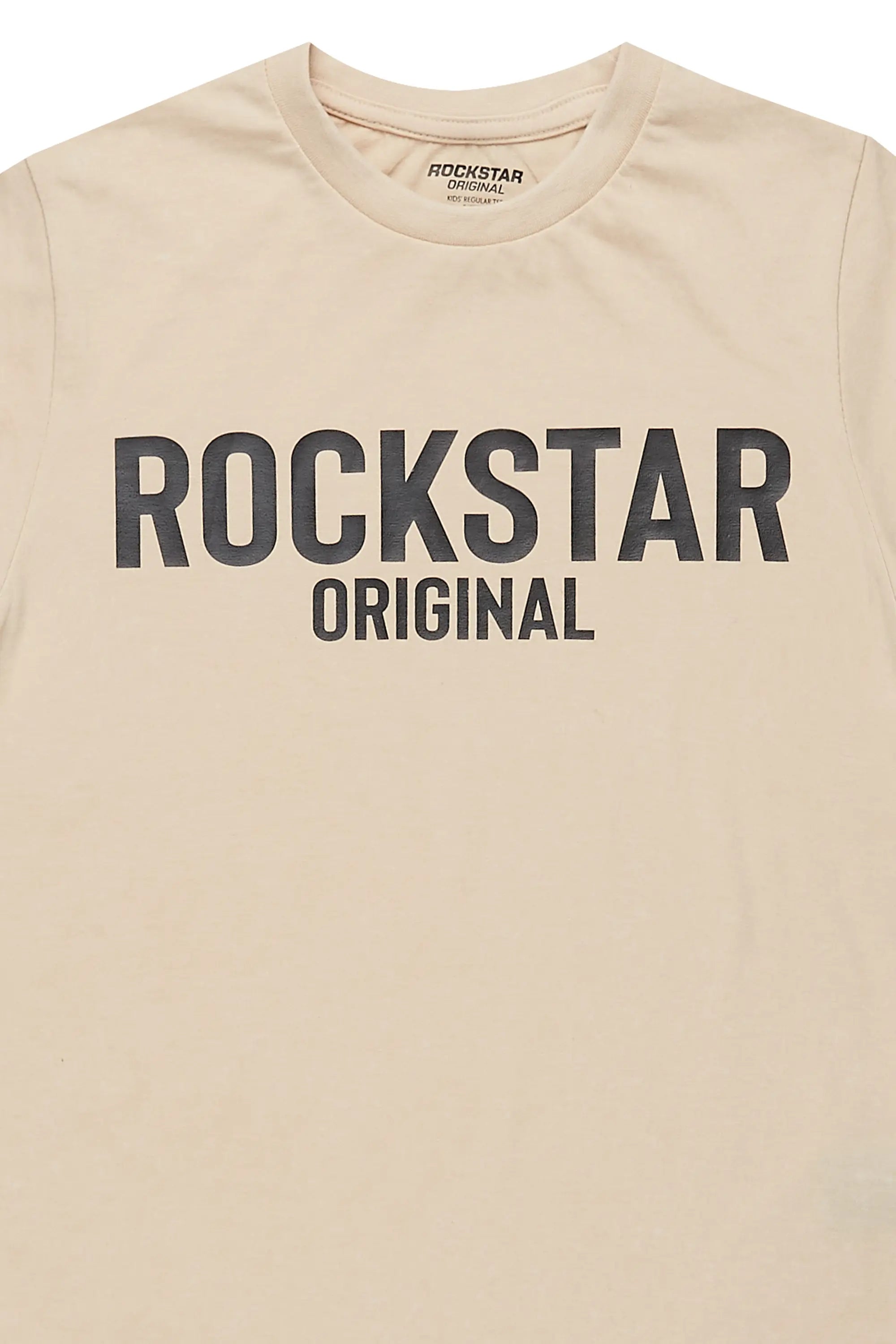 Boys Sana Vintage Sand Graphic T-Shirt