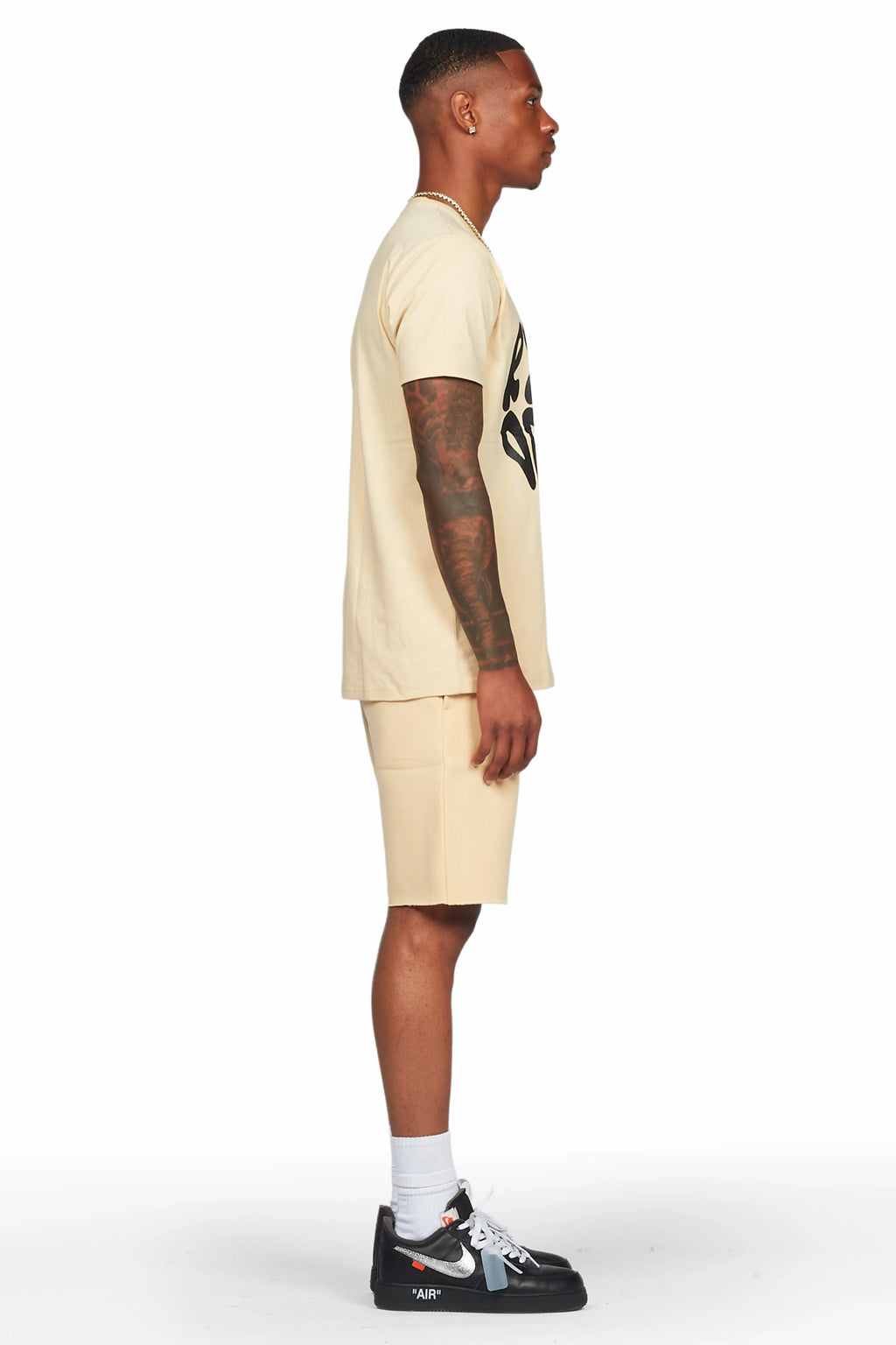 Thierry Beige T-Shirt/Short Set