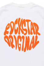 Boys Thierry White/Orange Graphic T-Shirt