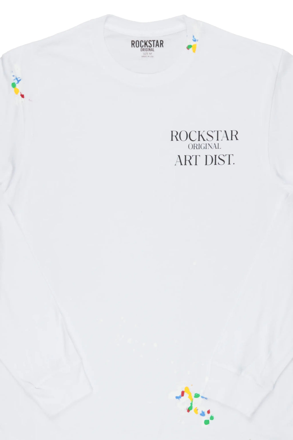 Palmer White Long Sleeve T-Shirt