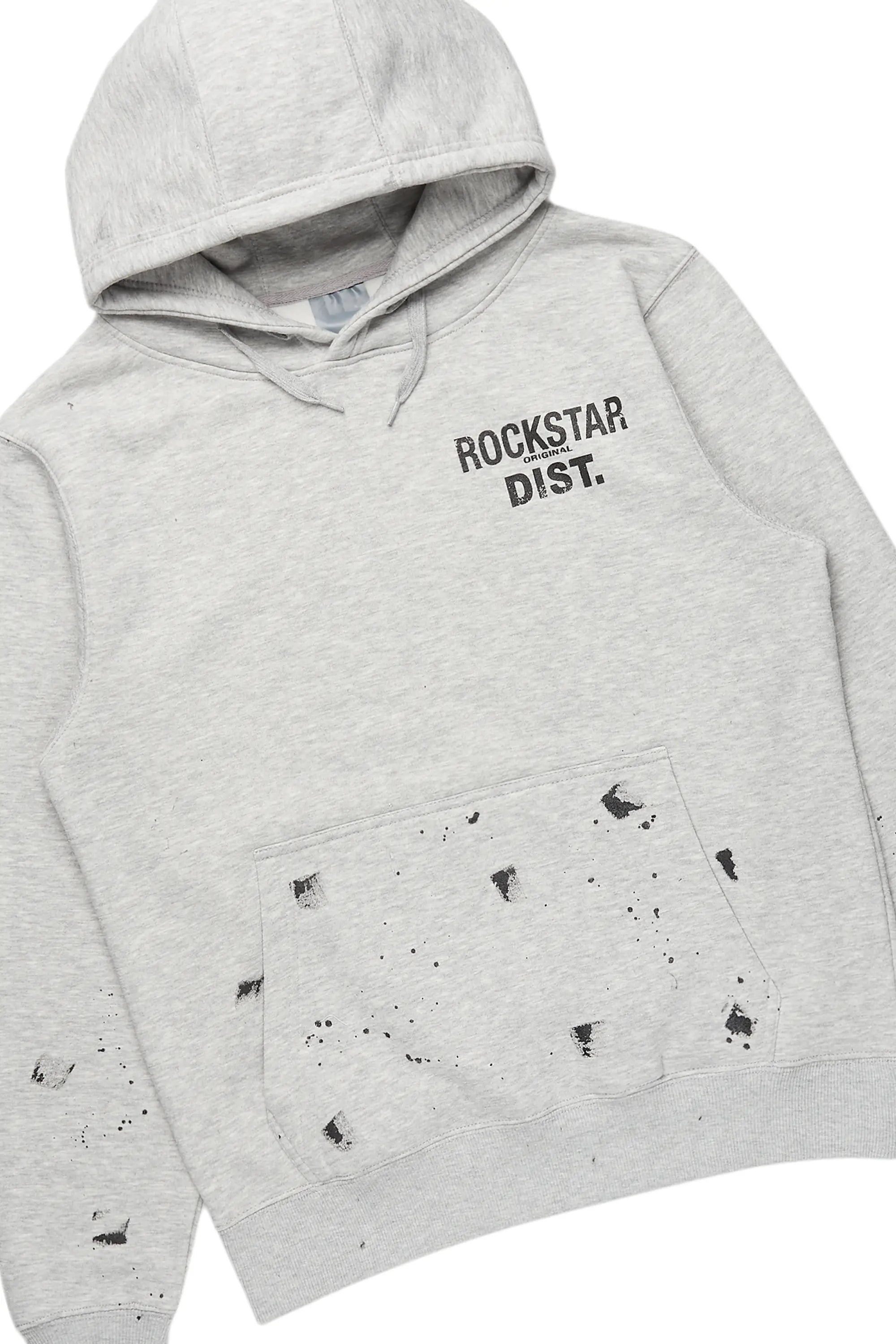 Raffer Heather Grey Hoodie/Cargo Sweat Pant Set