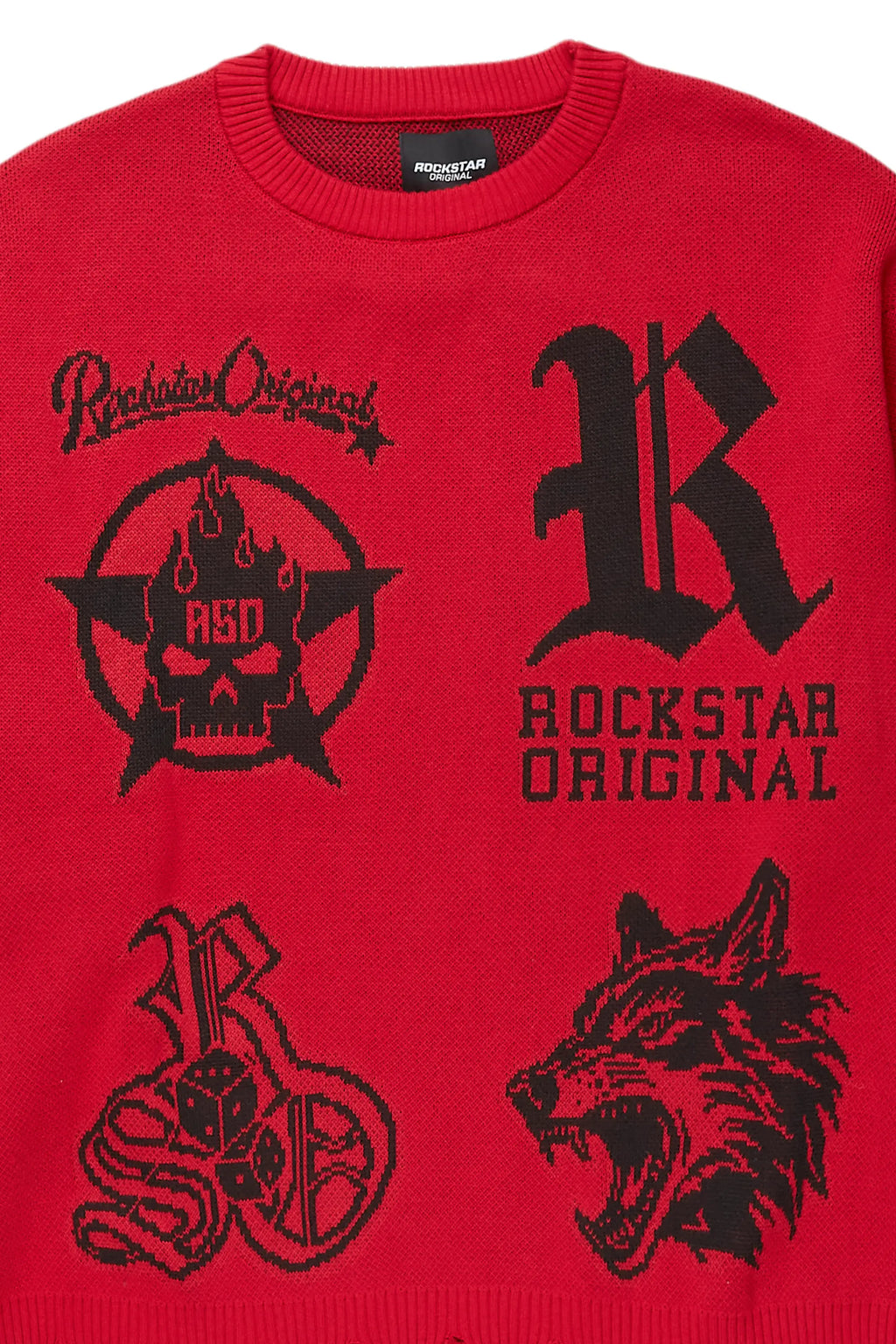 Fagan Red Knit Sweater