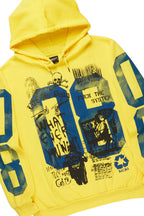 Grill Yellow Hoodie Baggy Track Pant Set