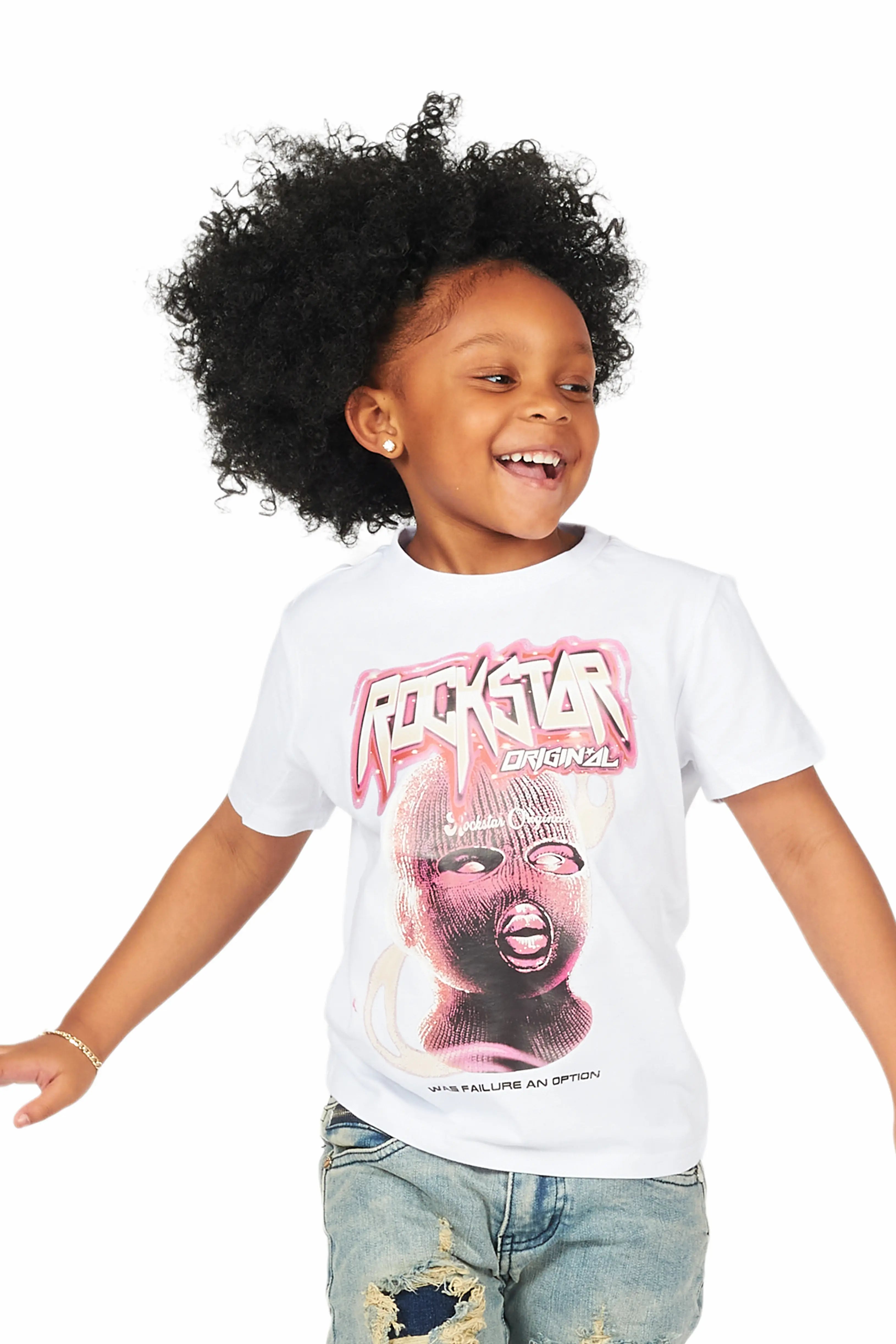 Girls Karasi White Graphic T-Shirt