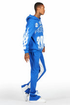 Amos Royal Blue Hoodie/Baggy Track Pant Set