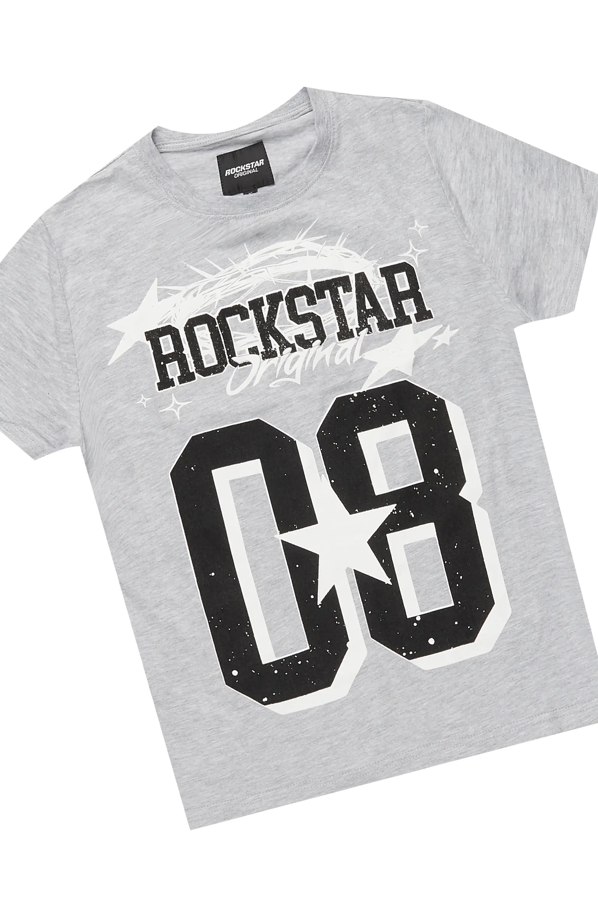 Boys Allstar Heather Grey T-Shirt Short Set