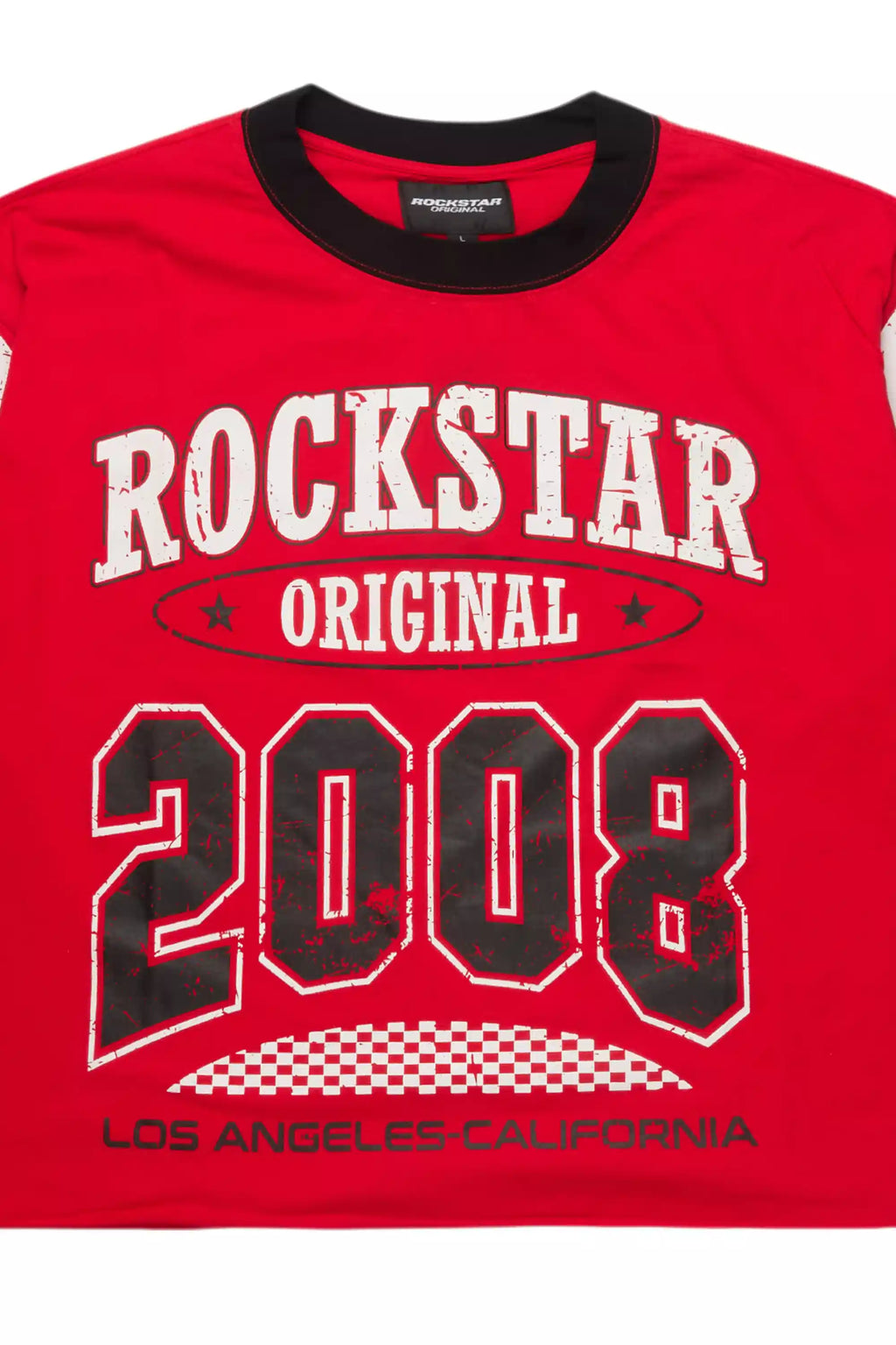 Jaren Red Boxy Crop T-Shirt