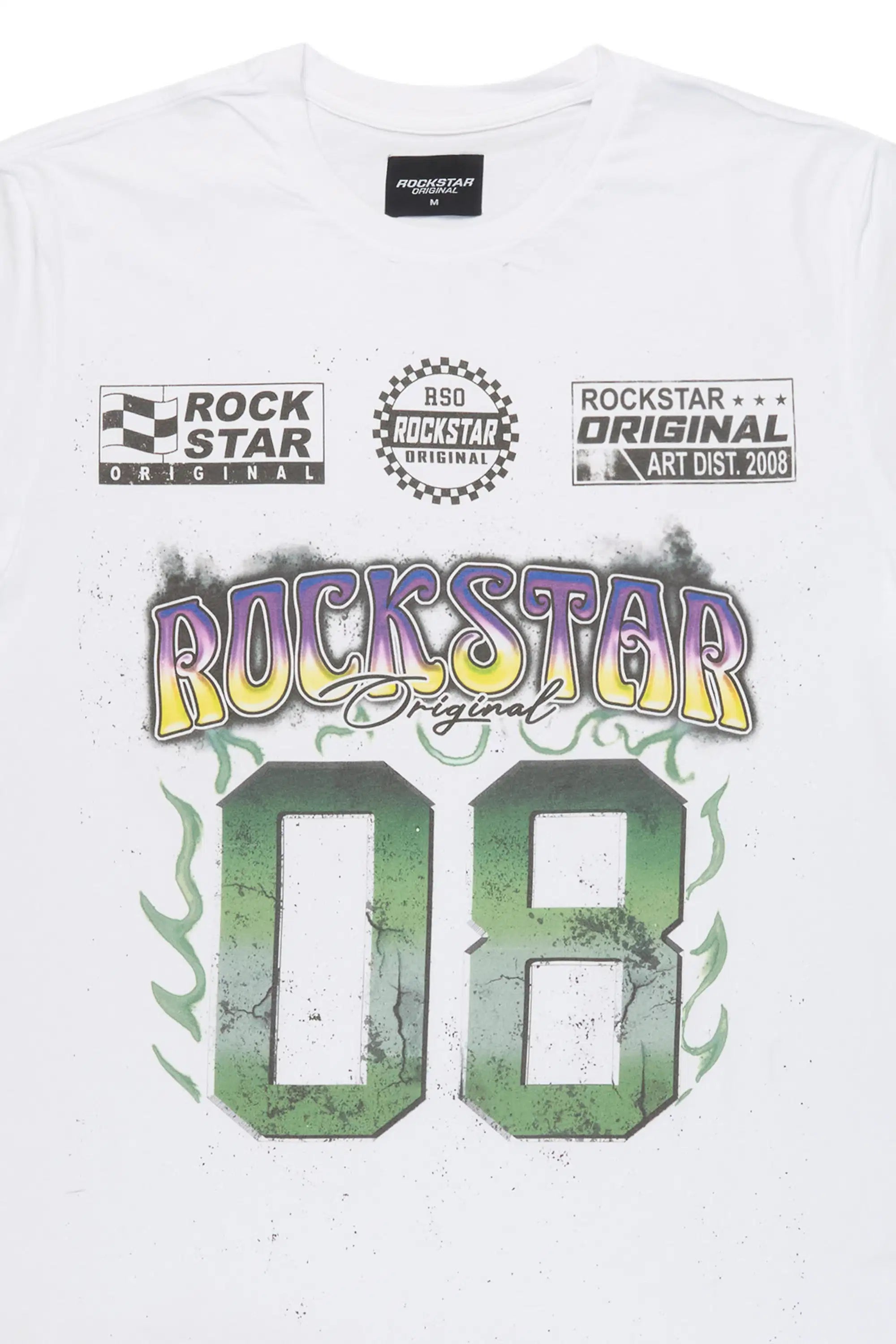 Quito White Graphic Oversized T-Shirt