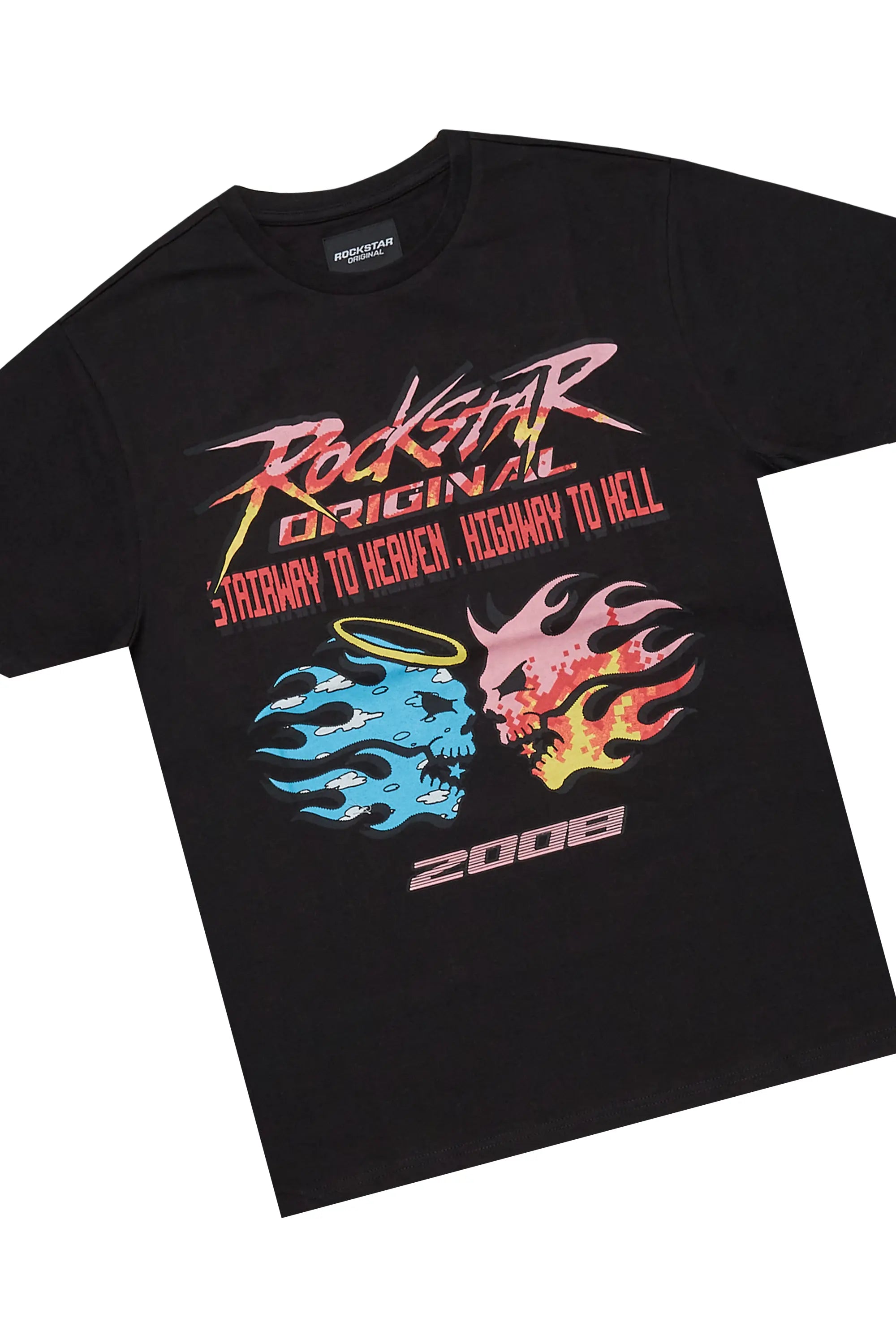 Sky Black T-Shirt/Short Set