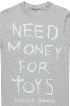 Boys M4Toys Grey/White Graphic T-Shirt