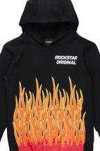 Boys Roeland Black/Red Graphic Hoodie