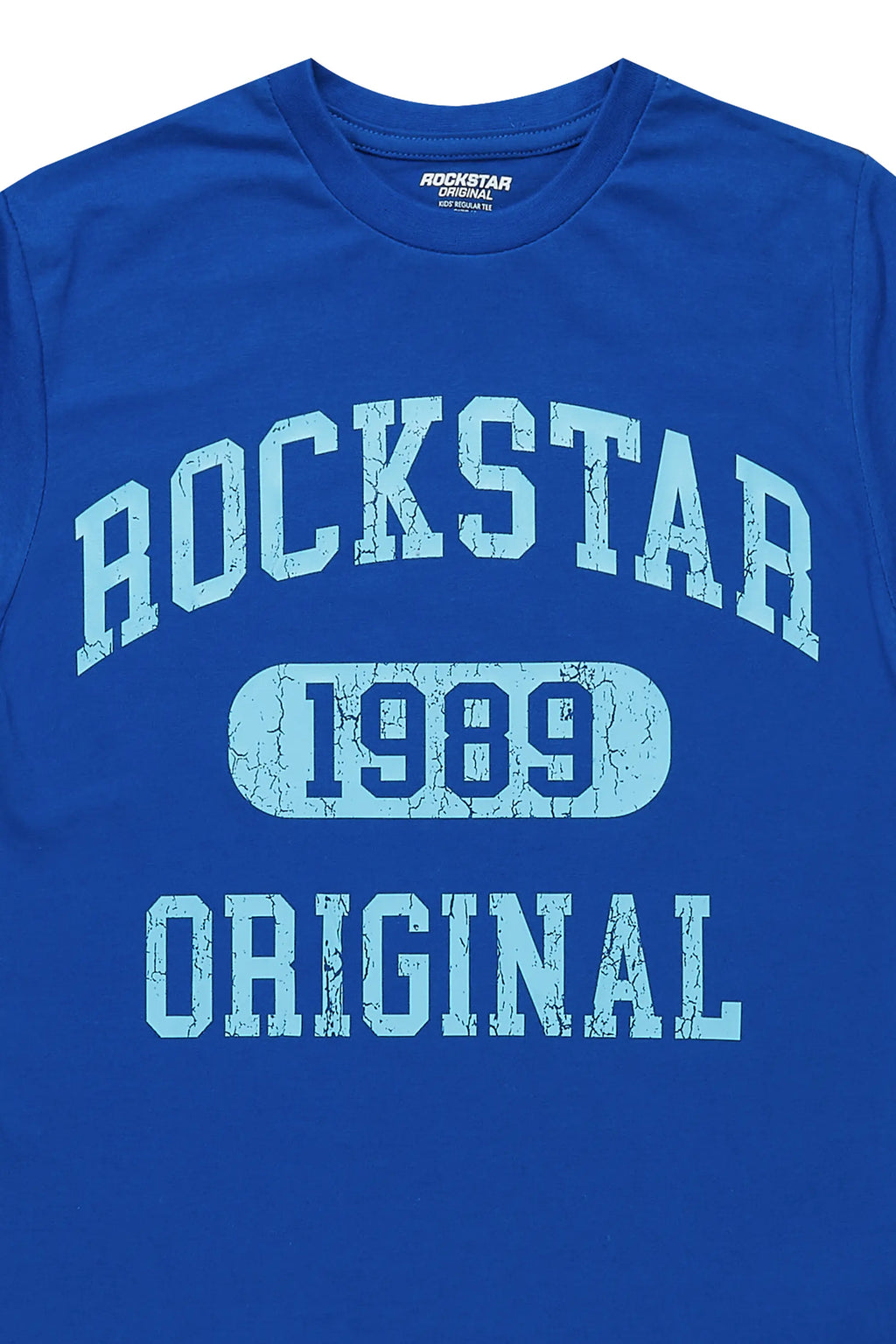 Boys Members Royal Blue Graphic T-Shirt