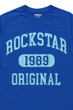 Boys Members Royal Blue Graphic T-Shirt