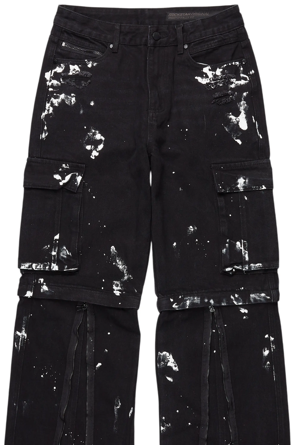 Rudo Black Painter Baggy Cargo Jean