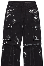 Rudo Black Painter Baggy Cargo Jean