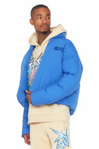 Damien Royal Blue Puffer Jacket