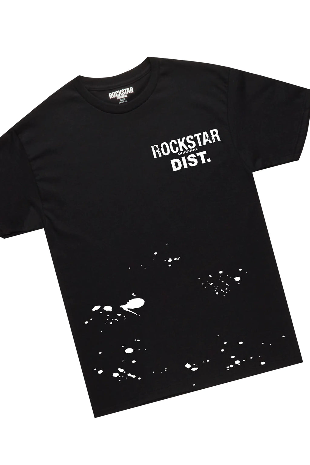 Raffer Black T-Shirt/Stacked Flare Pant Set