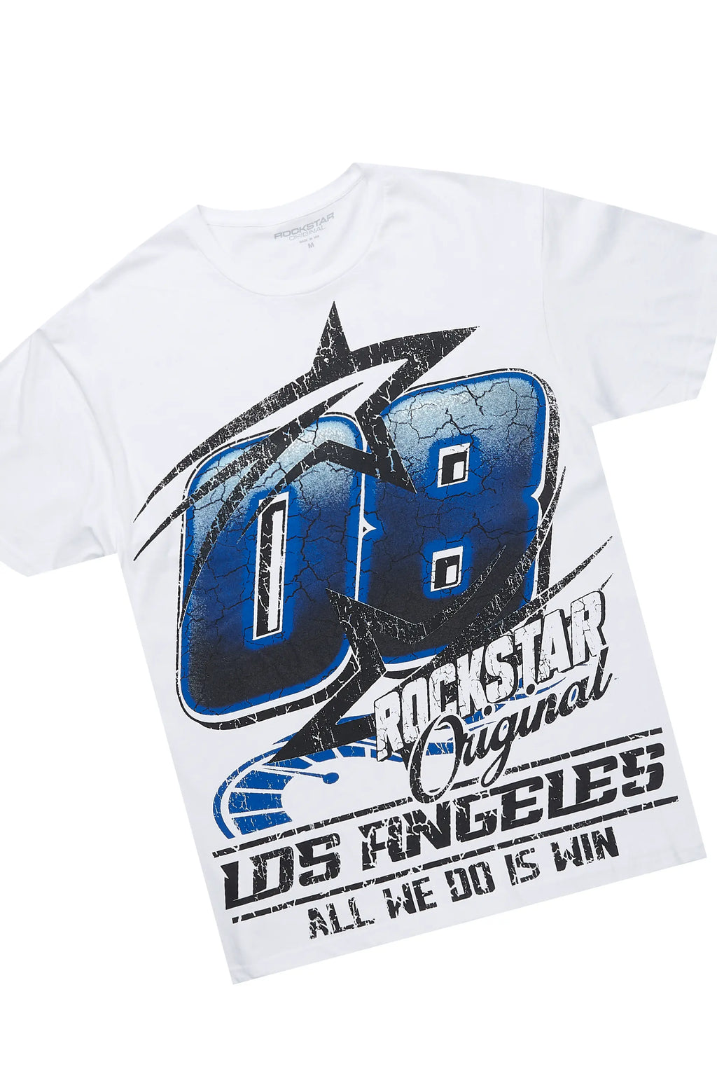 Kastell White/Navy T-Shirt/Stacked Baggy Track Pant Set