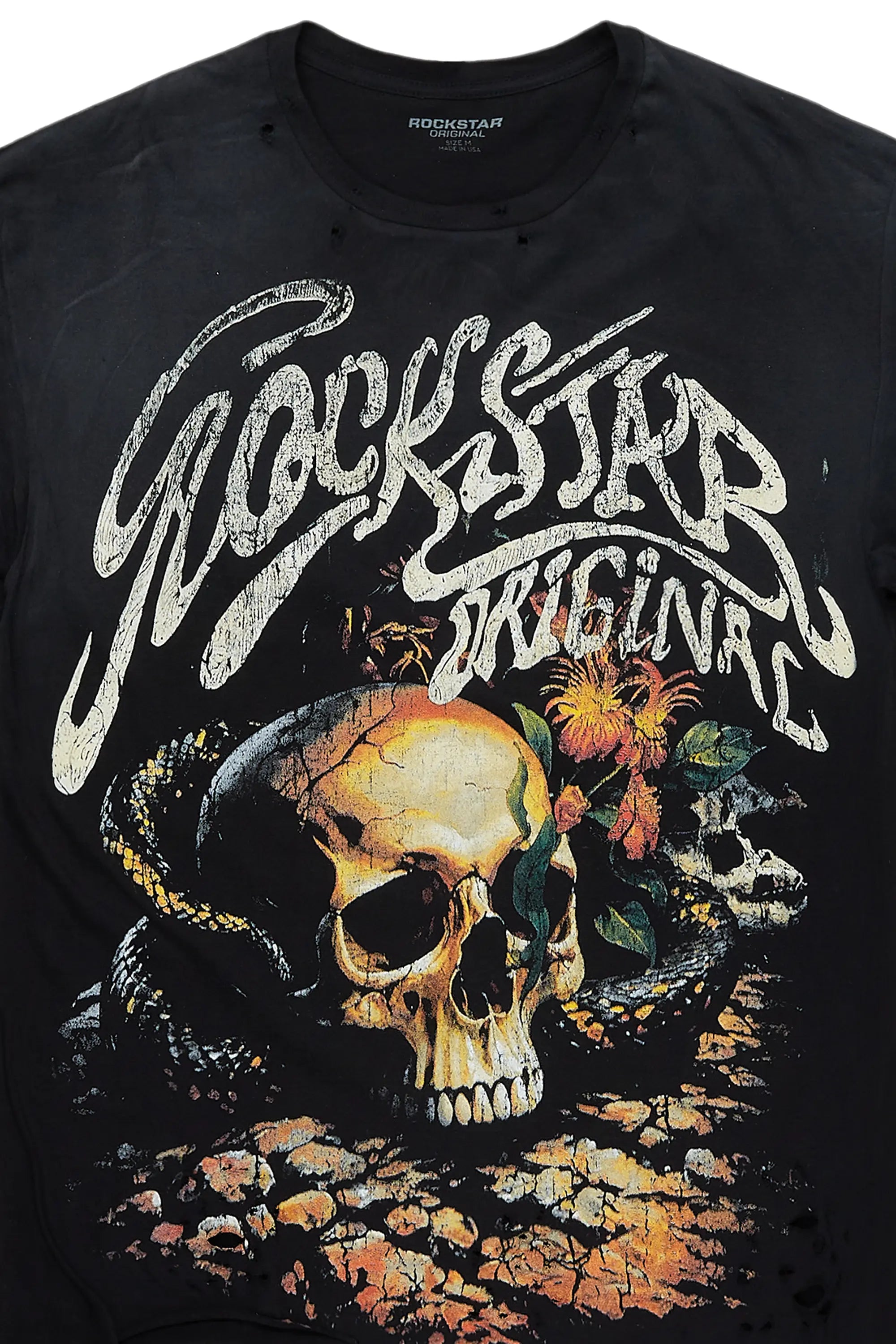 Anby Black Graphic Oversized T-Shirt