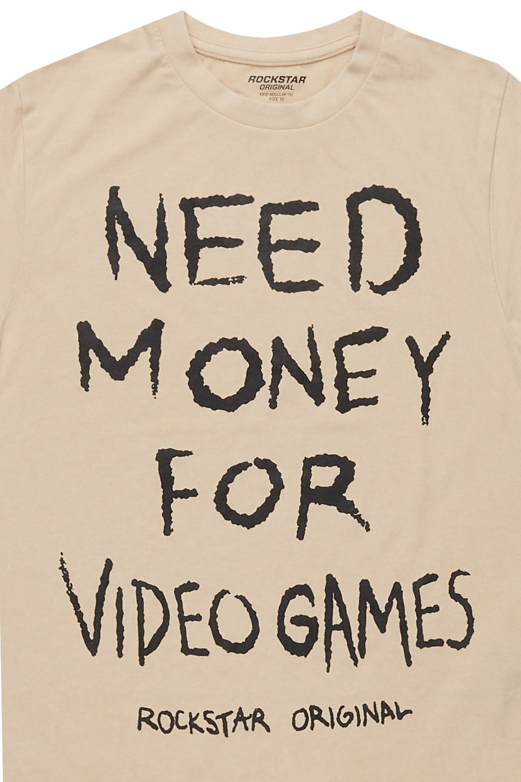 Boys M4 Video Games Vintage Sand Graphic T-Shirt