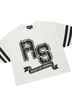 Alik White/Black Crop Boxy Tee Short Set