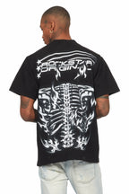 Skelly Black Oversized Graphic T-Shirt