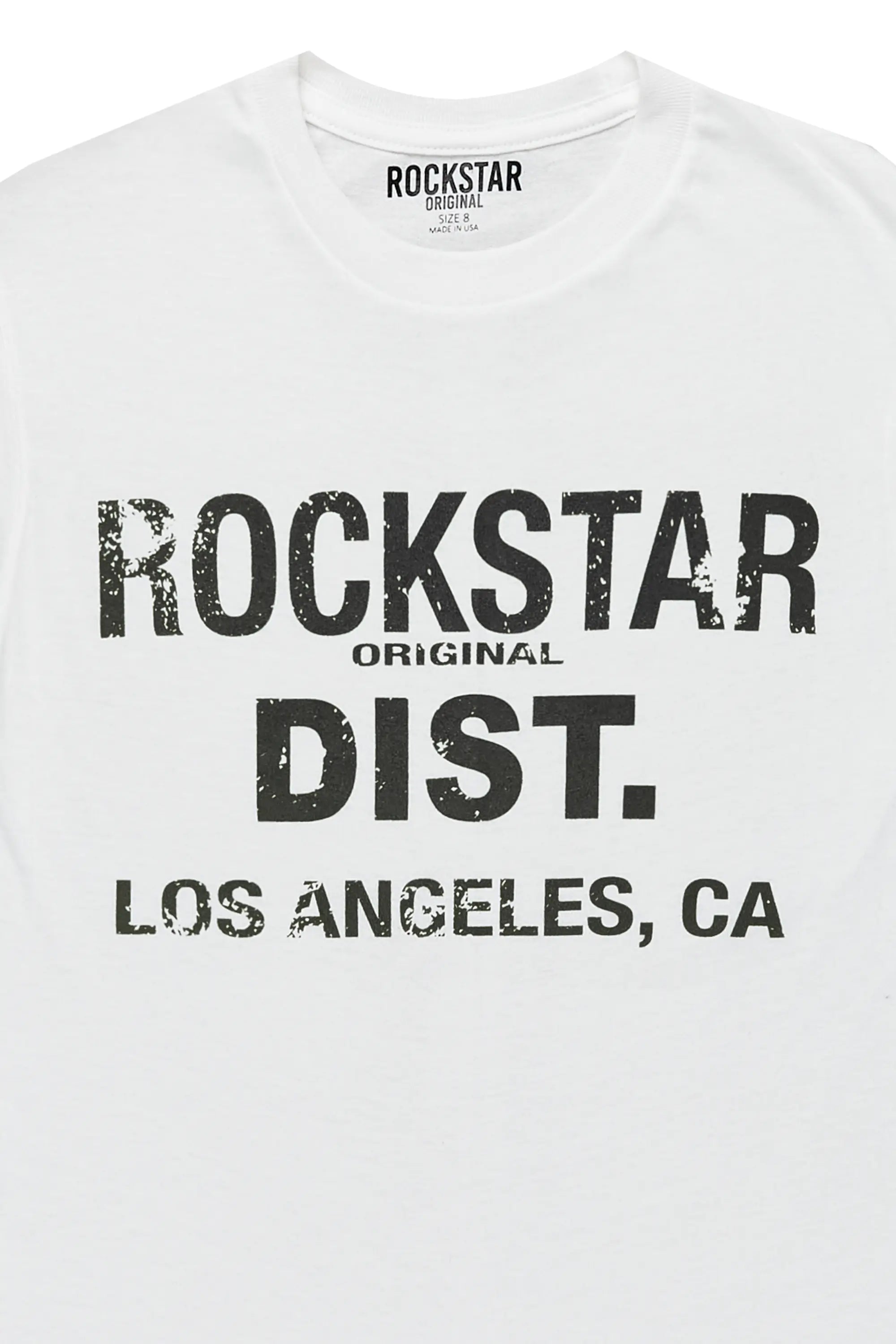 Boys Koen White/Black Graphic T-Shirt