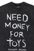 Boys M4Toys Vintage Black Graphic T-Shirt