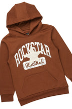 Girls Mallora Brown Baggy Stacked Hoodie Track Set