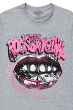 Girls Rosie Grey Graphic T-Shirt