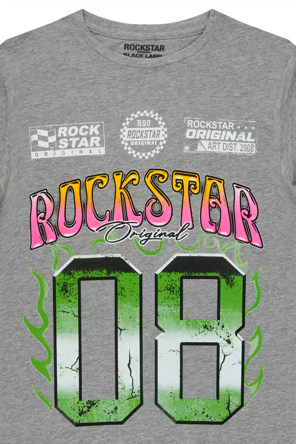 Boys Quito Heather Grey/Multi Graphic T-Shirt