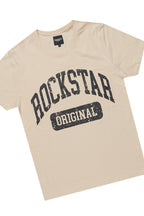 Boys Members Beige T-Shirt/Short Set