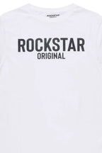 Boys Sana White/Black Graphic T-Shirt