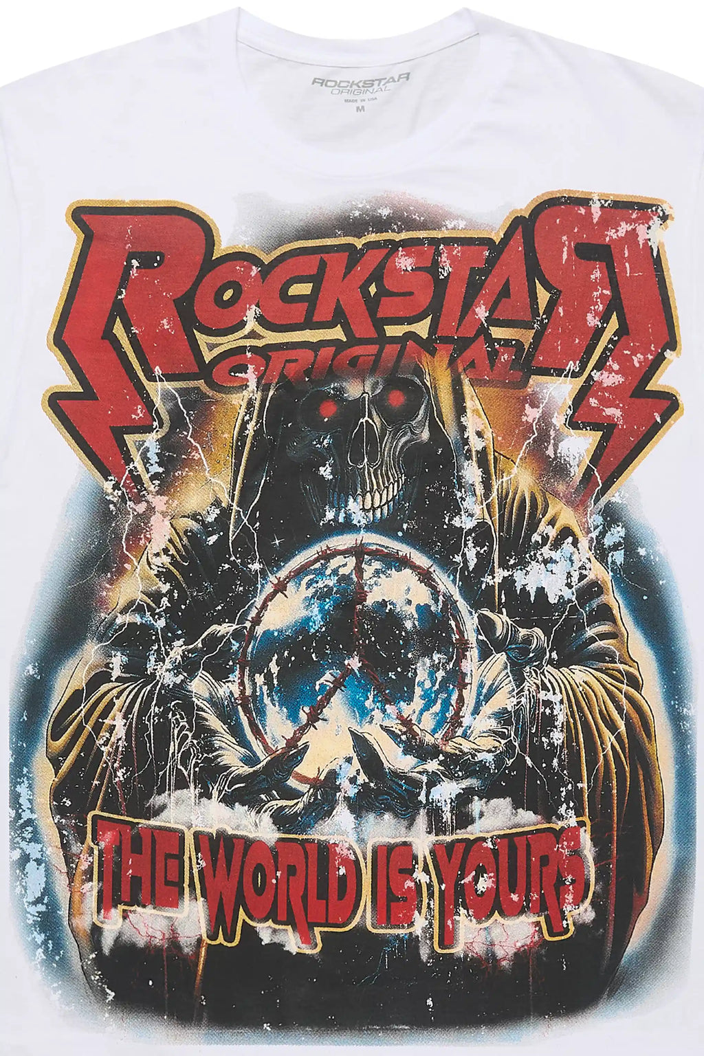 Lucian 2.0 White Oversized Graphic T-Shirt